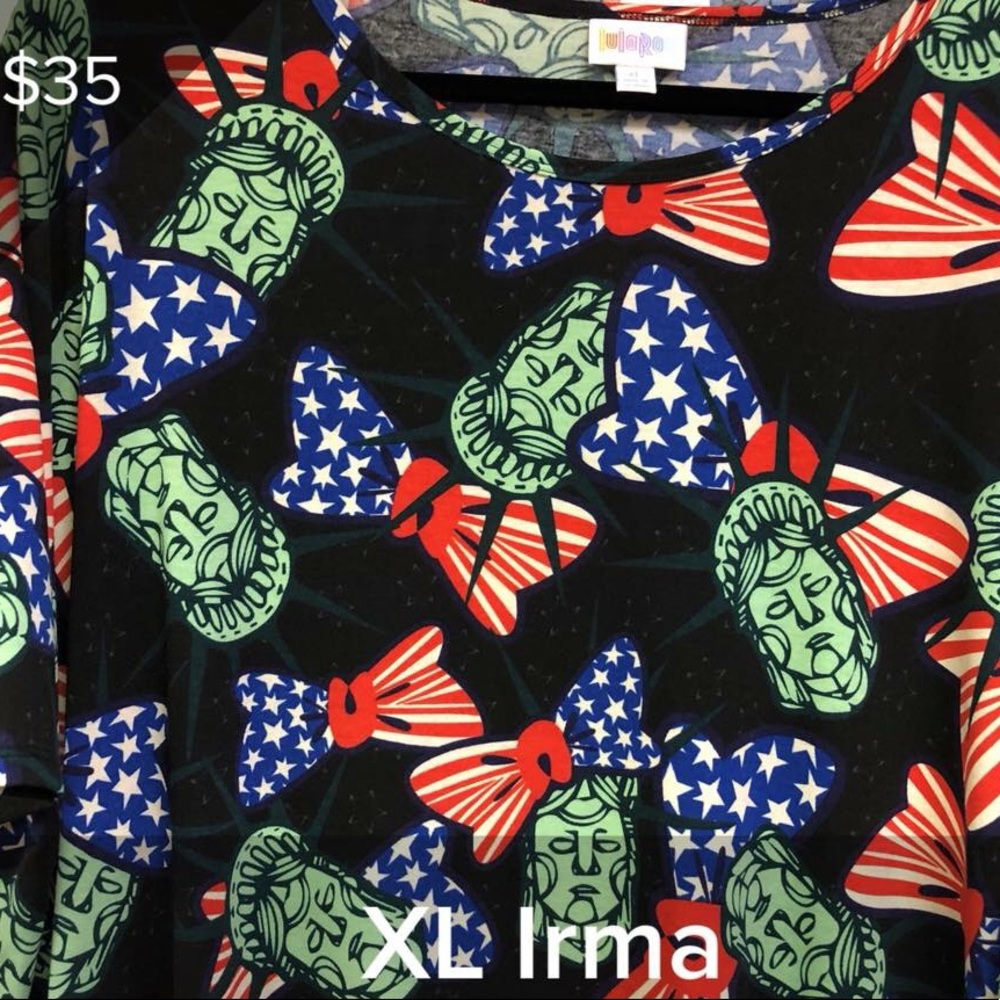 NWT XL LuLaRoe Americana Irma